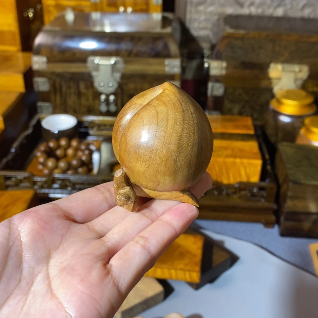 金丝楠金丝楠木小叶手把件