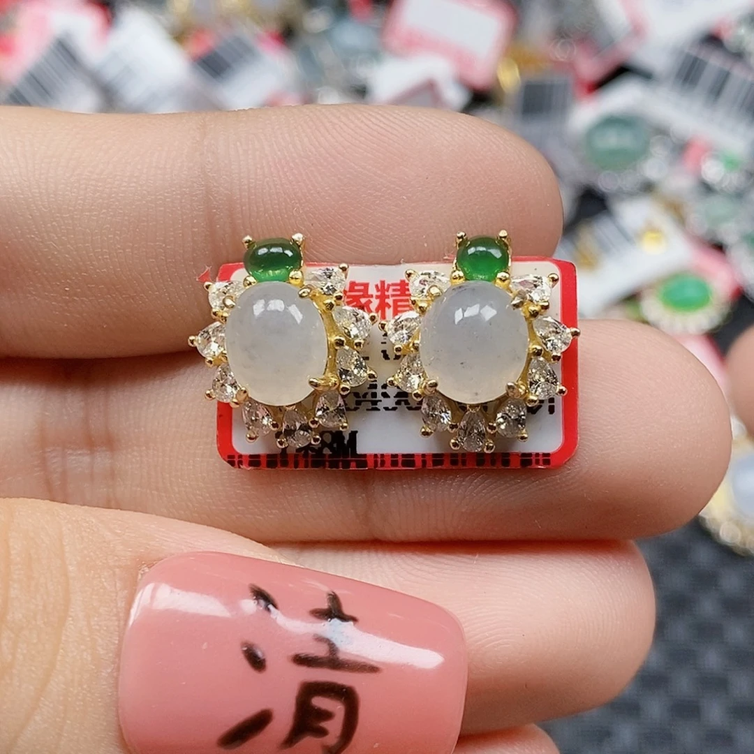 翡翠银S925镶嵌戒指