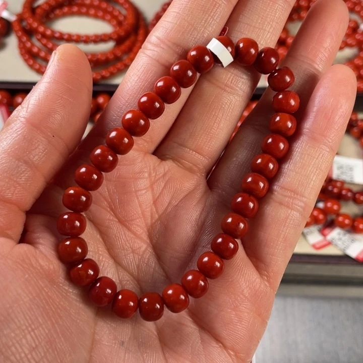 南红玛瑙手链未镶嵌