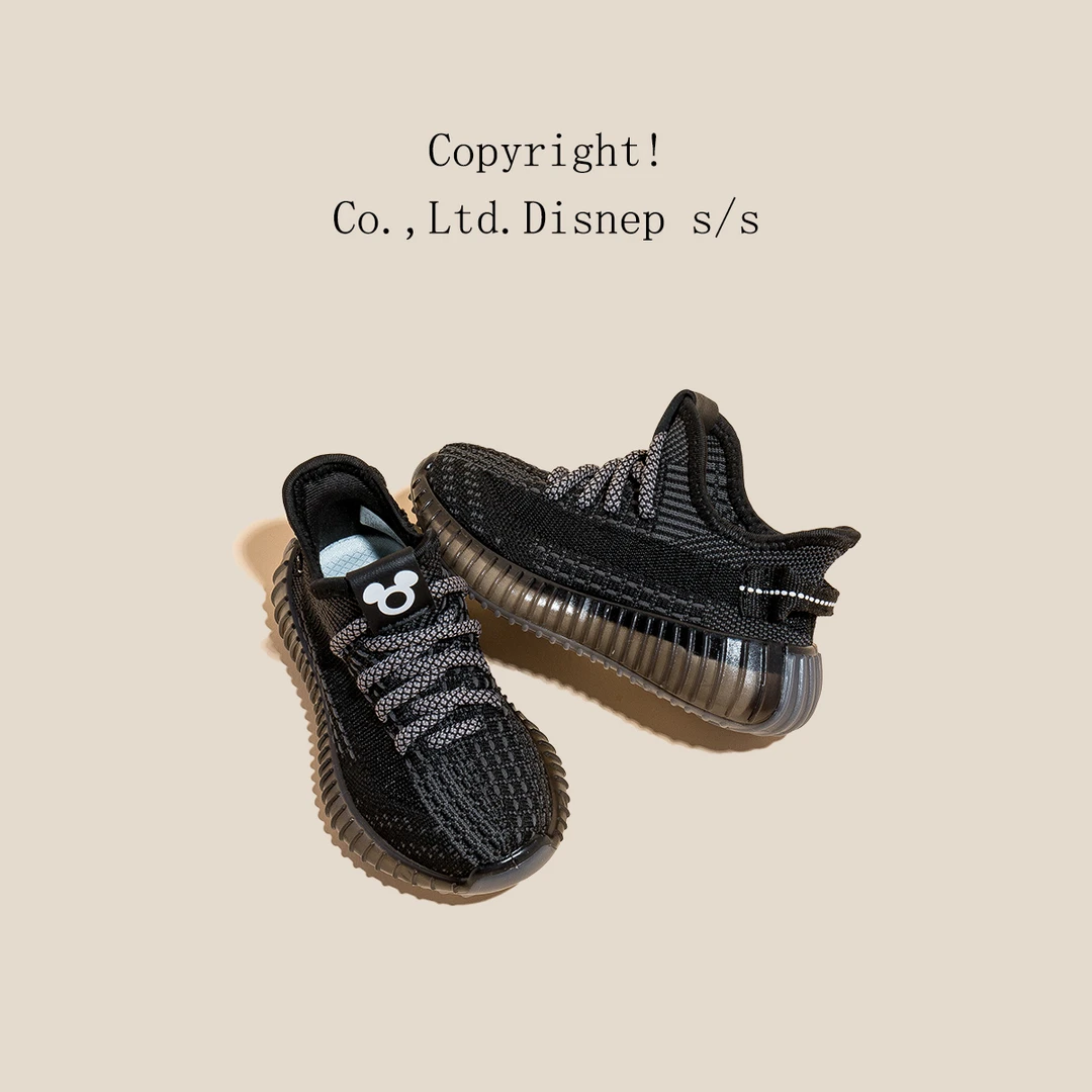 迪士尼儿童鞋飞织男女童宝宝鞋子椰子鞋儿童运动鞋童鞋男童6-12岁