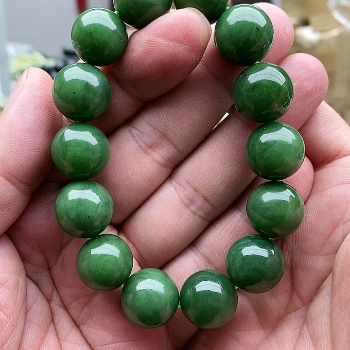 【闪购商品】未镶嵌手串和田玉16碧玉