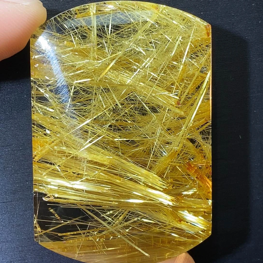 颈饰未镶嵌水晶天然净体满钛晶蛋黄钛无事牌吊坠