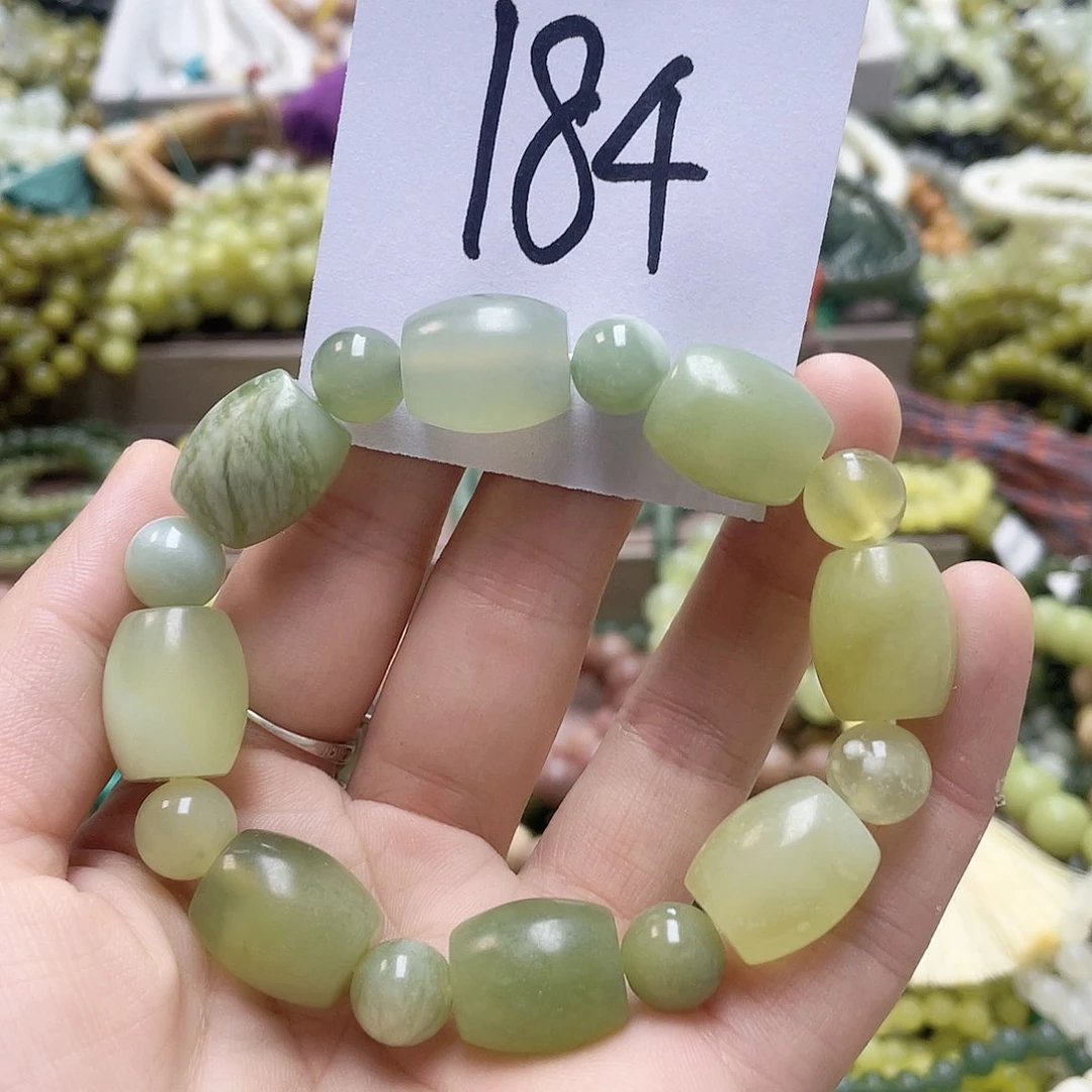 未镶嵌蛇纹石玉手链
