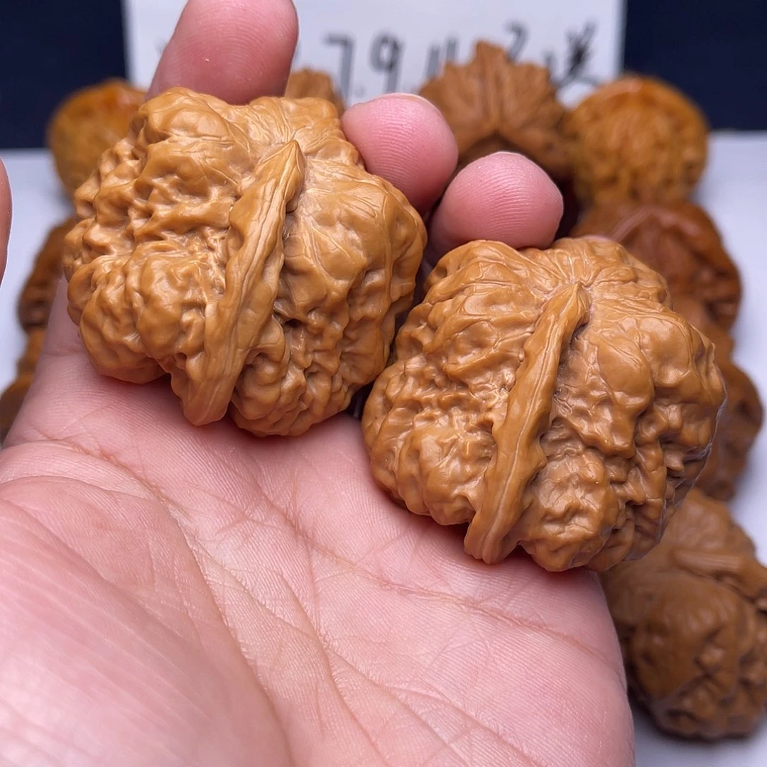 把件文玩核桃45蛤蟆头一帆风顺