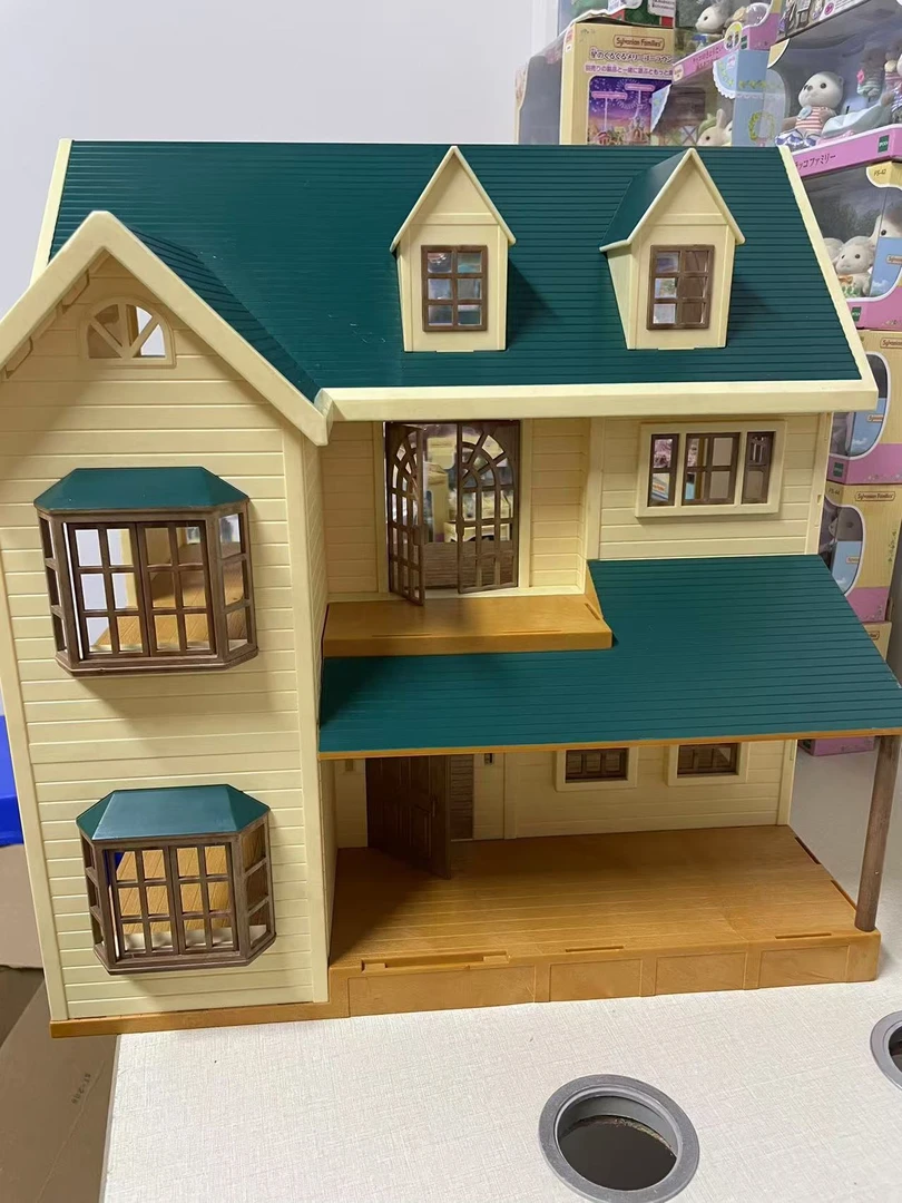 日版森贝儿家族过家家儿童玩具中古款绿丘大屋大件房屋配件玩具