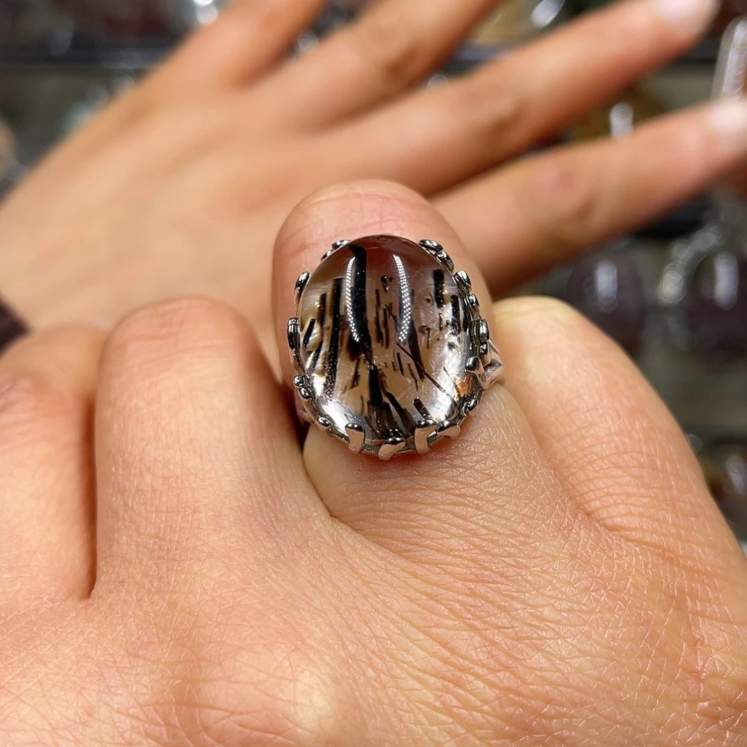 【闪购商品】水晶珠宝半成品银S925镶嵌戒指