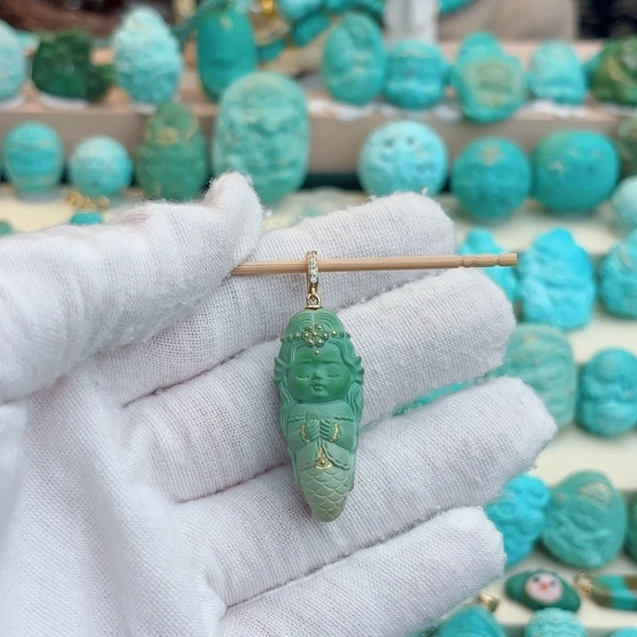 未镶嵌绿松石珠宝奇石