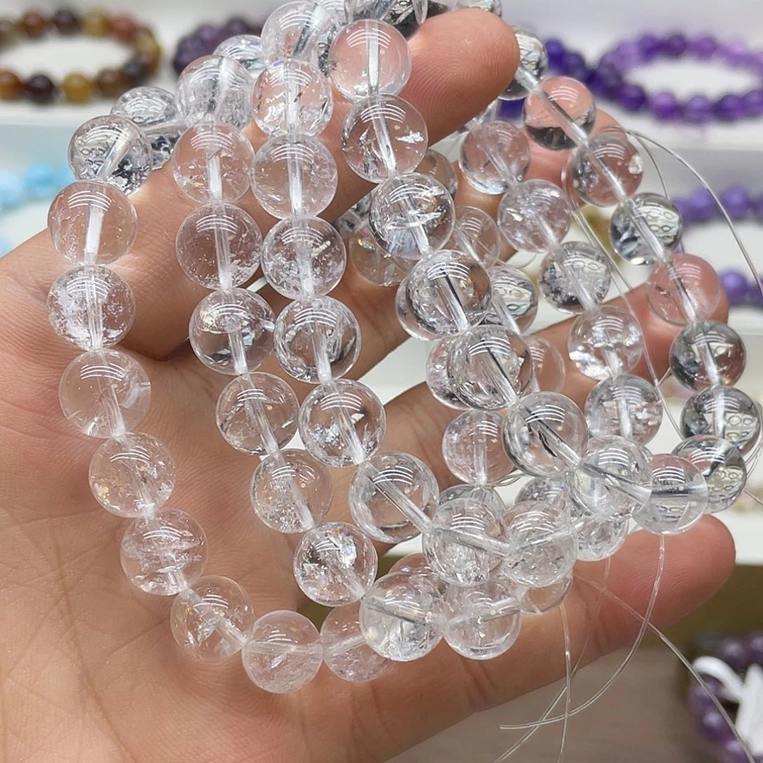 水晶手串未镶嵌白阿塞10.5+多样性任发其一