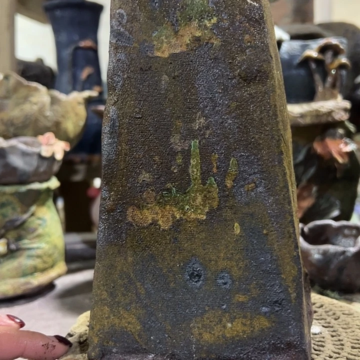 口7高21.5 福利手工粗陶高温花盆