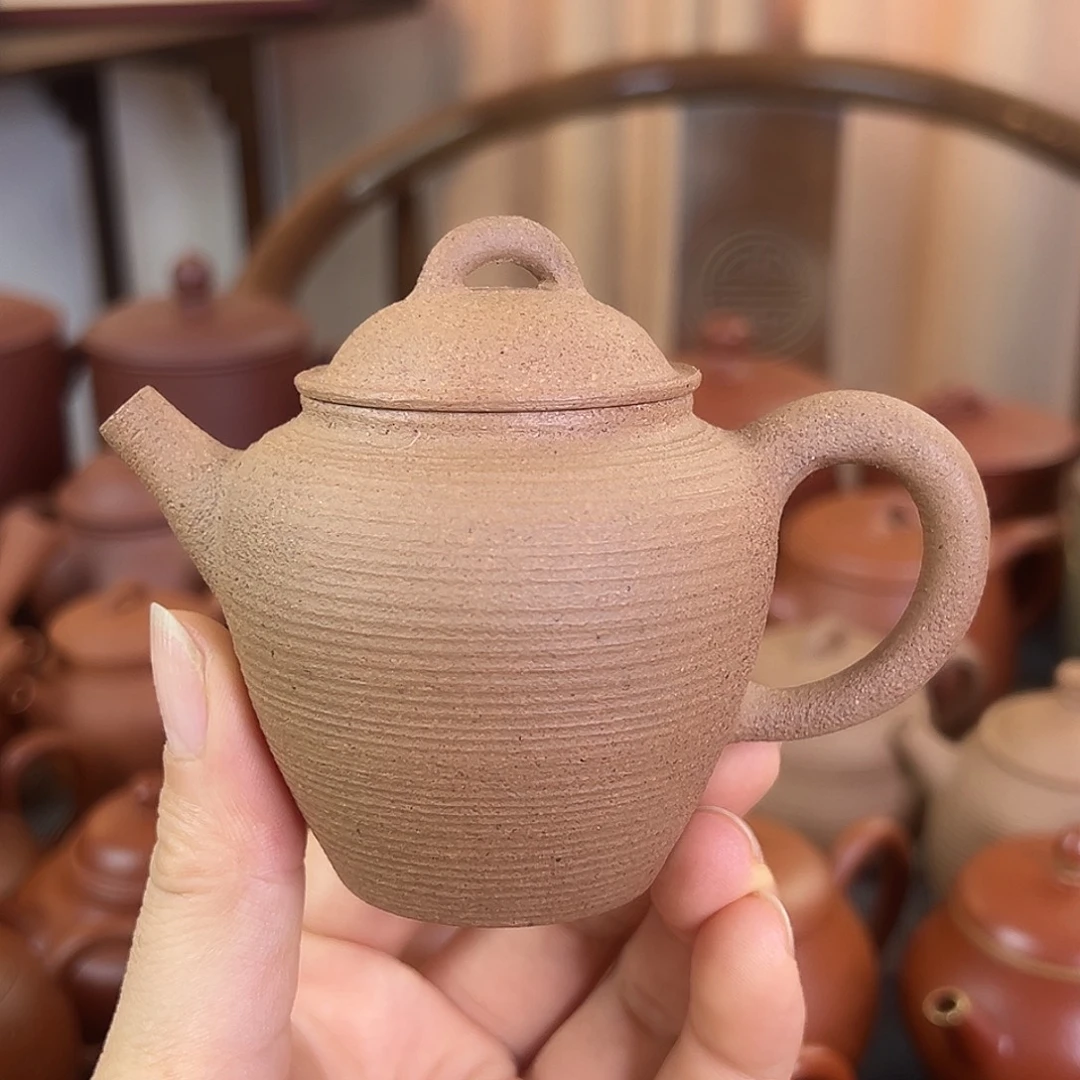 茶壶紫砂精品原矿 君逸 松花段泥 全手工 130cc