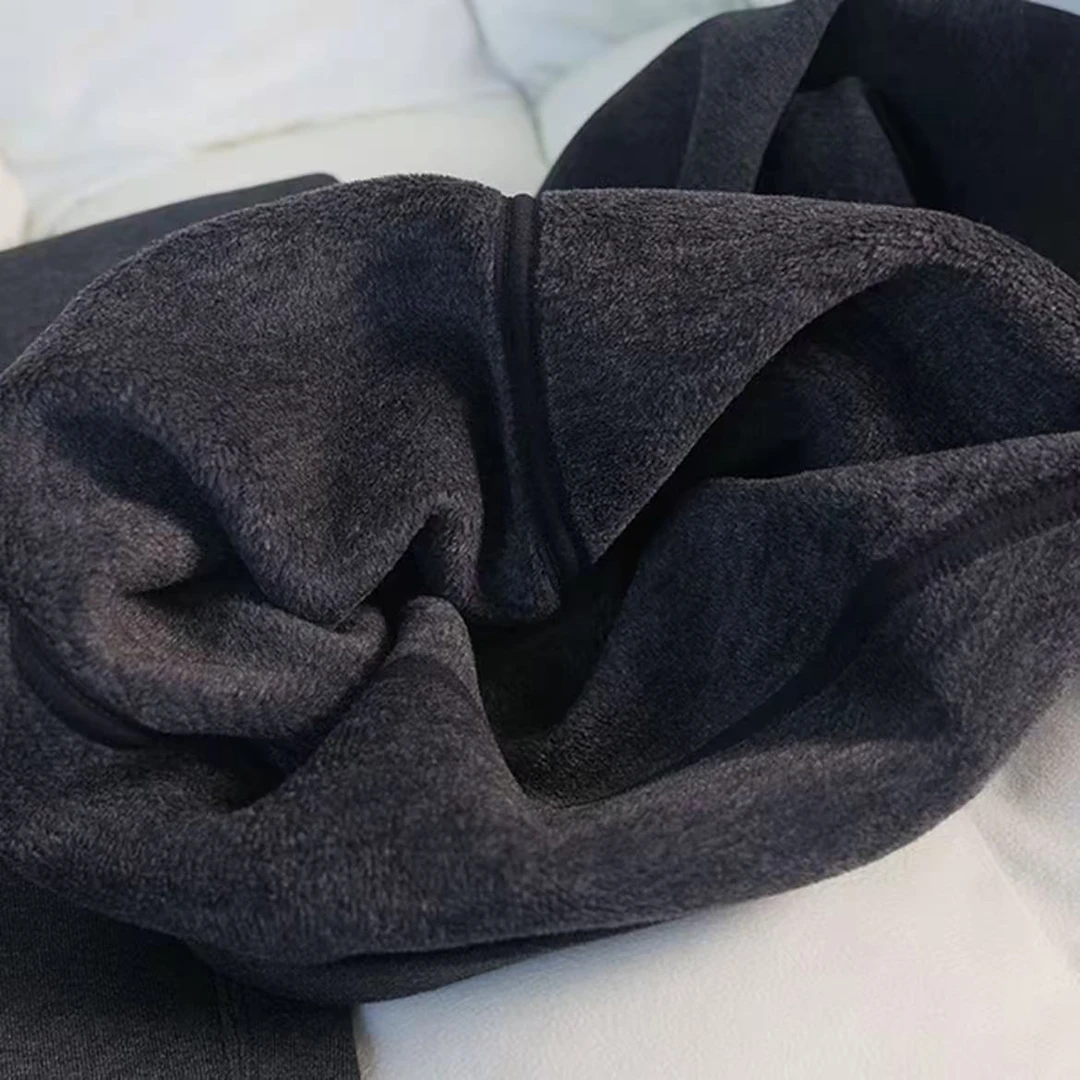 【羊脂绒压力裤】冬季加厚加绒精梳棉坑条收腹显瘦无痕打底裤