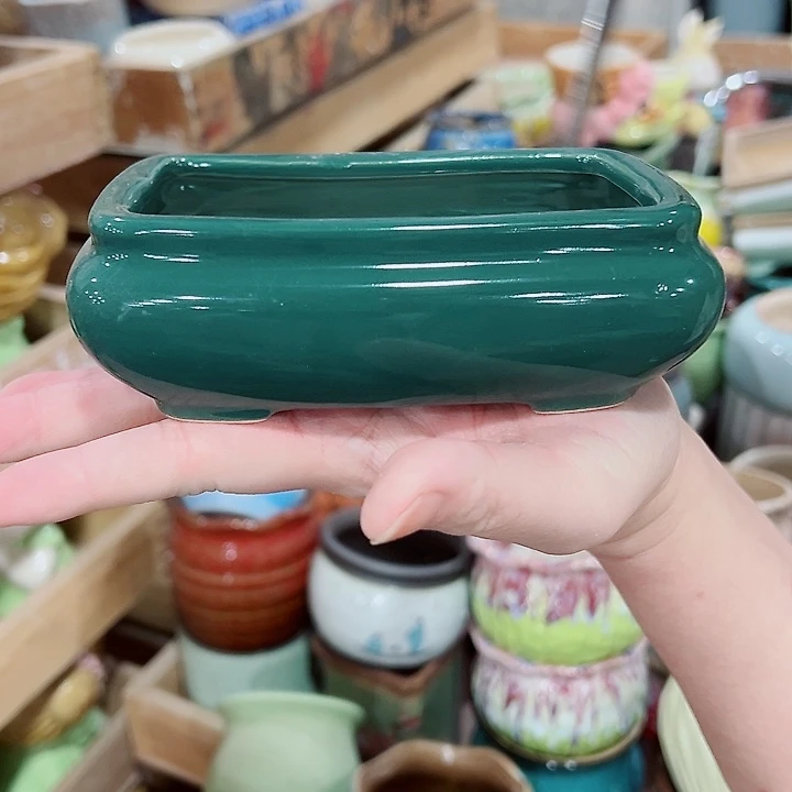 有孔，凑单福利满10元发货陶瓷多肉花盆！