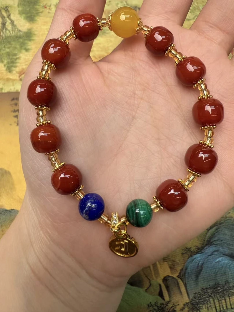 s1366-南红单圈9mm+礼盒