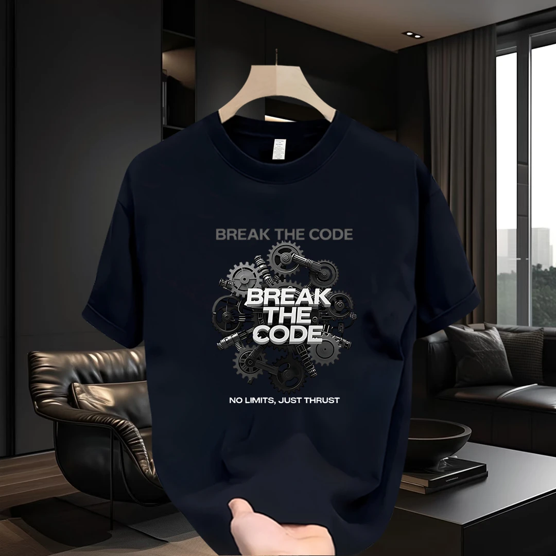 夏季2025设计师男装高级感爆款T恤短袖男士纯棉时尚轻奢休闲半袖