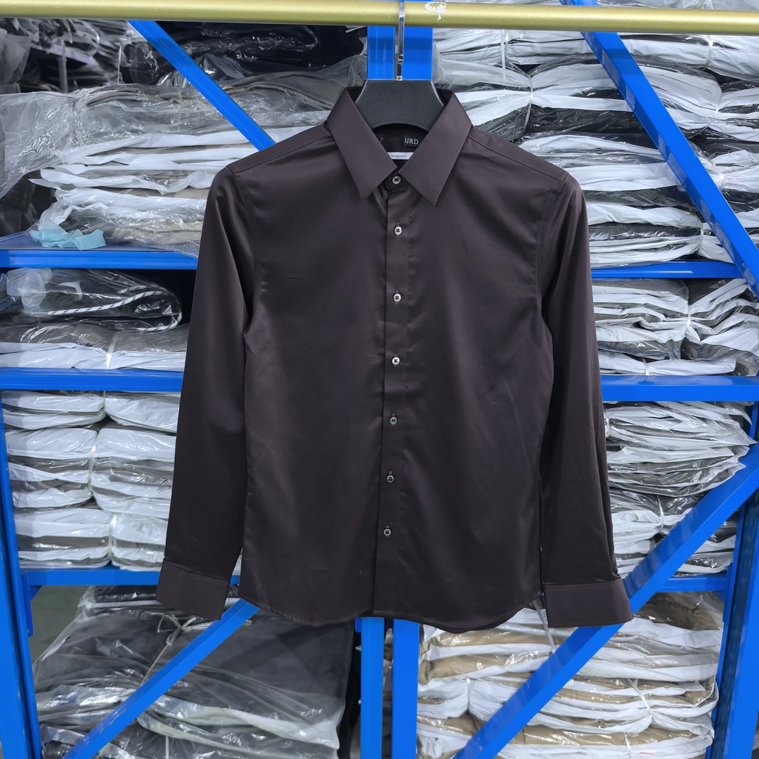 商务轻奢男士翻领休闲百搭舒适衬衫