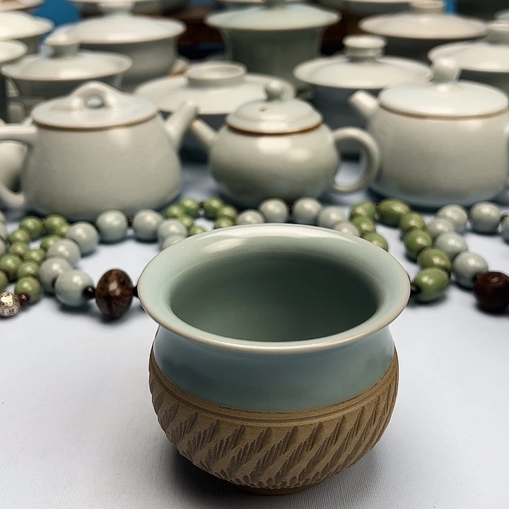 杯仿古釉重工局施杯原矿原釉原产地