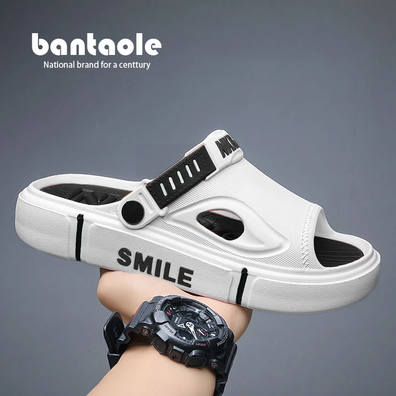 凉鞋男防滑多巴胺超轻超厚踩屎感拖鞋外出运动开车两穿情侣沙滩鞋