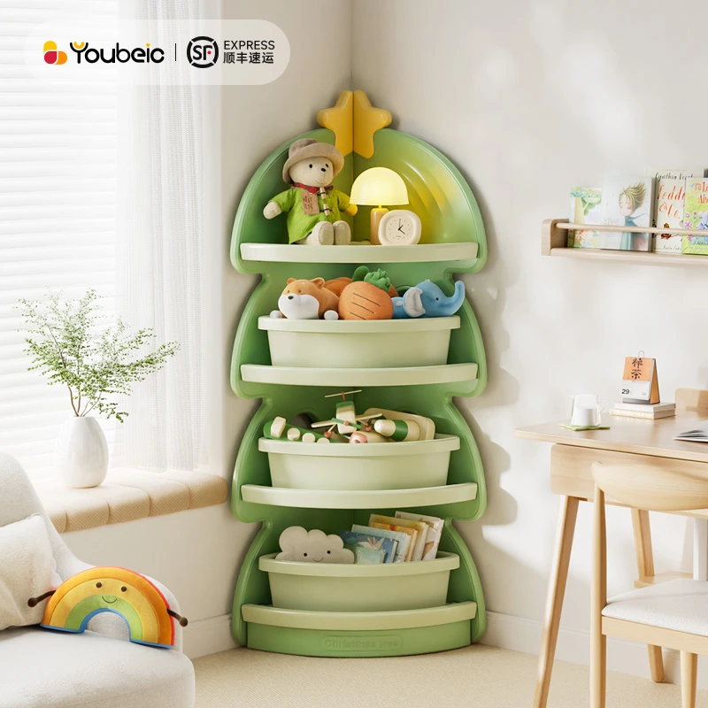 幼贝臣儿童转角置物架玩具收纳柜多层收纳架书架储物柜房转角柜