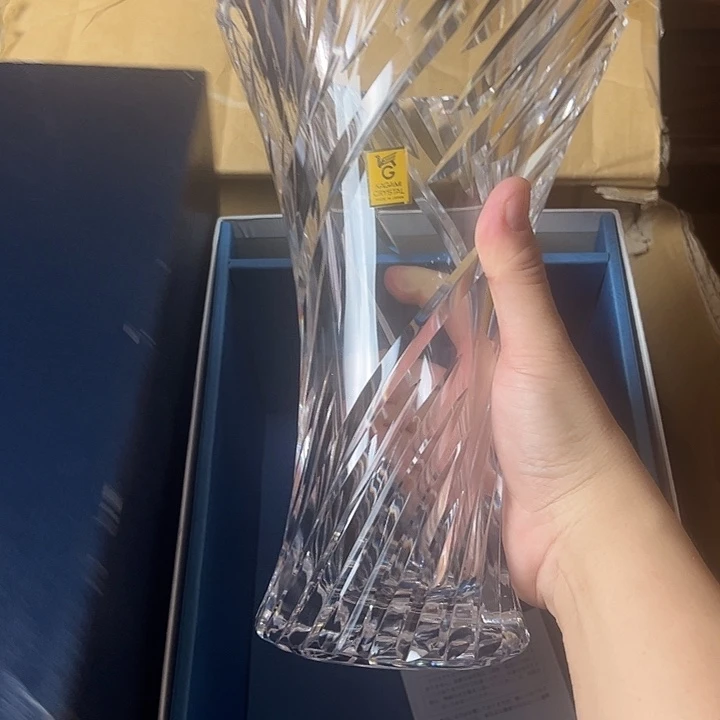 瓷片水晶花瓶全新全品