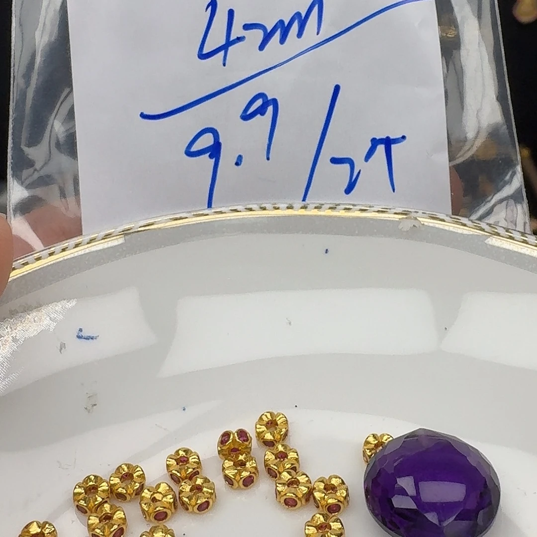 银S925镶嵌紫晶颈饰紫水晶925镶嵌190