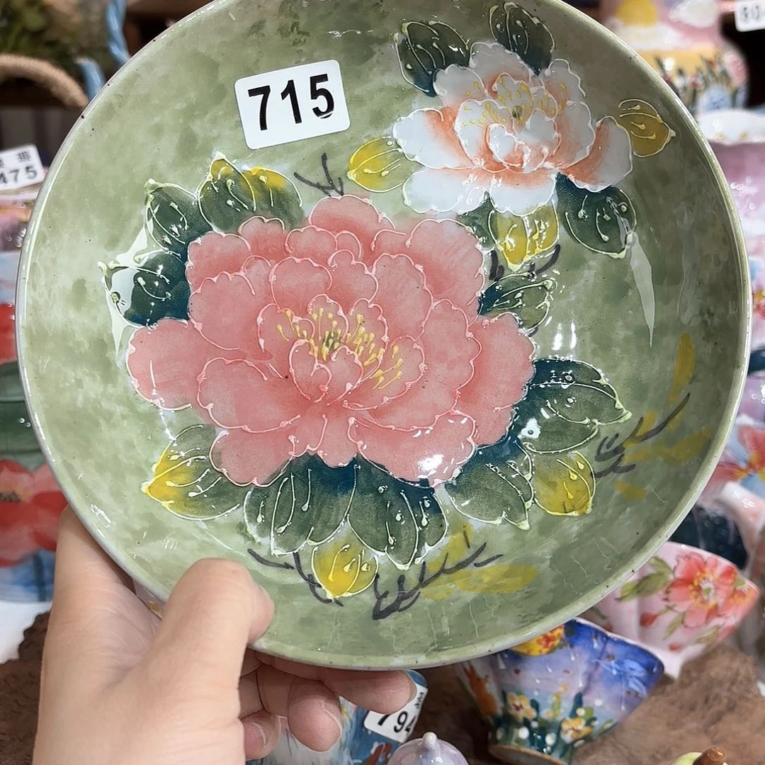 景德镇手绘高温釉下彩陶瓷茶具