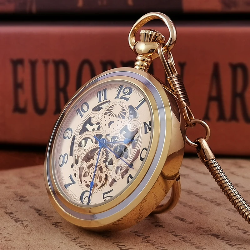 高级纯铜站立怀表男款复古机械学生女士中国风黄铜老式发条上海端