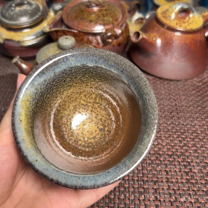 茶杯紫砂窑石将军130