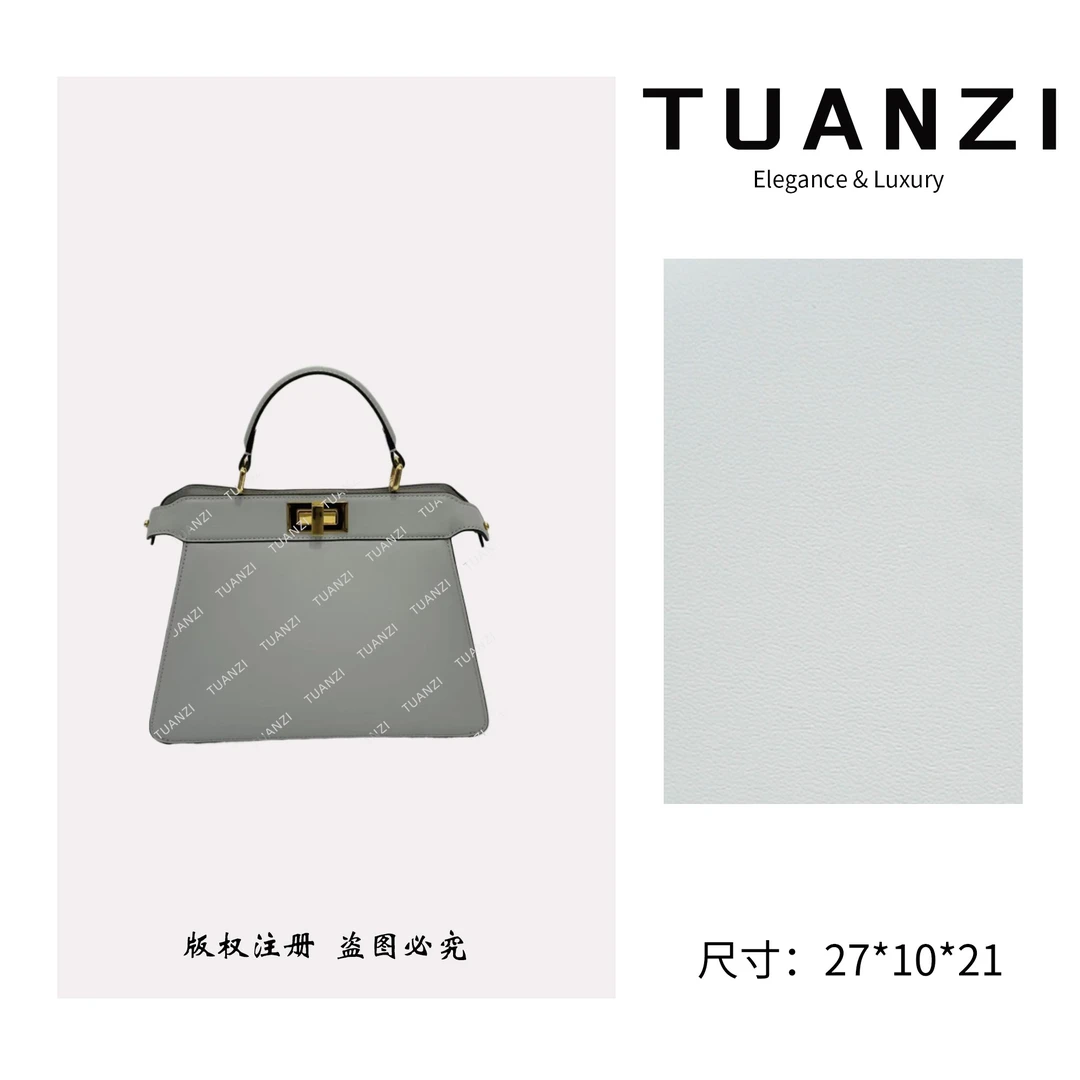 TAUNZI【Peekaboo】新款手提单肩腋下女包 XKY-7241-亚麻蓝