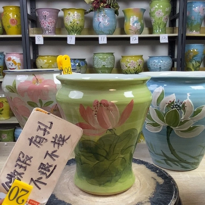 景德镇高温陶瓷花盆