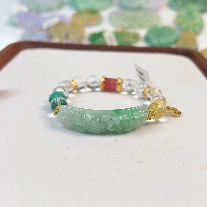 未镶嵌手链翡翠手牌