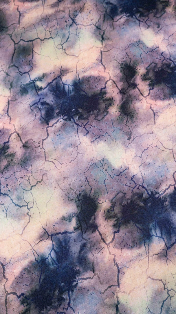 高支丝光棉贡缎 紫烟浮光数码印花面料新工艺连衣裙旗袍柔软透气