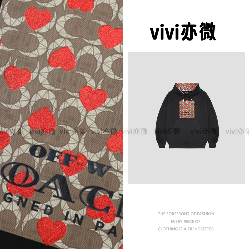 vivi亦微  |OFF-WCOACH 高奢潮牌连帽美式卫衣秋冬季新款男女同款