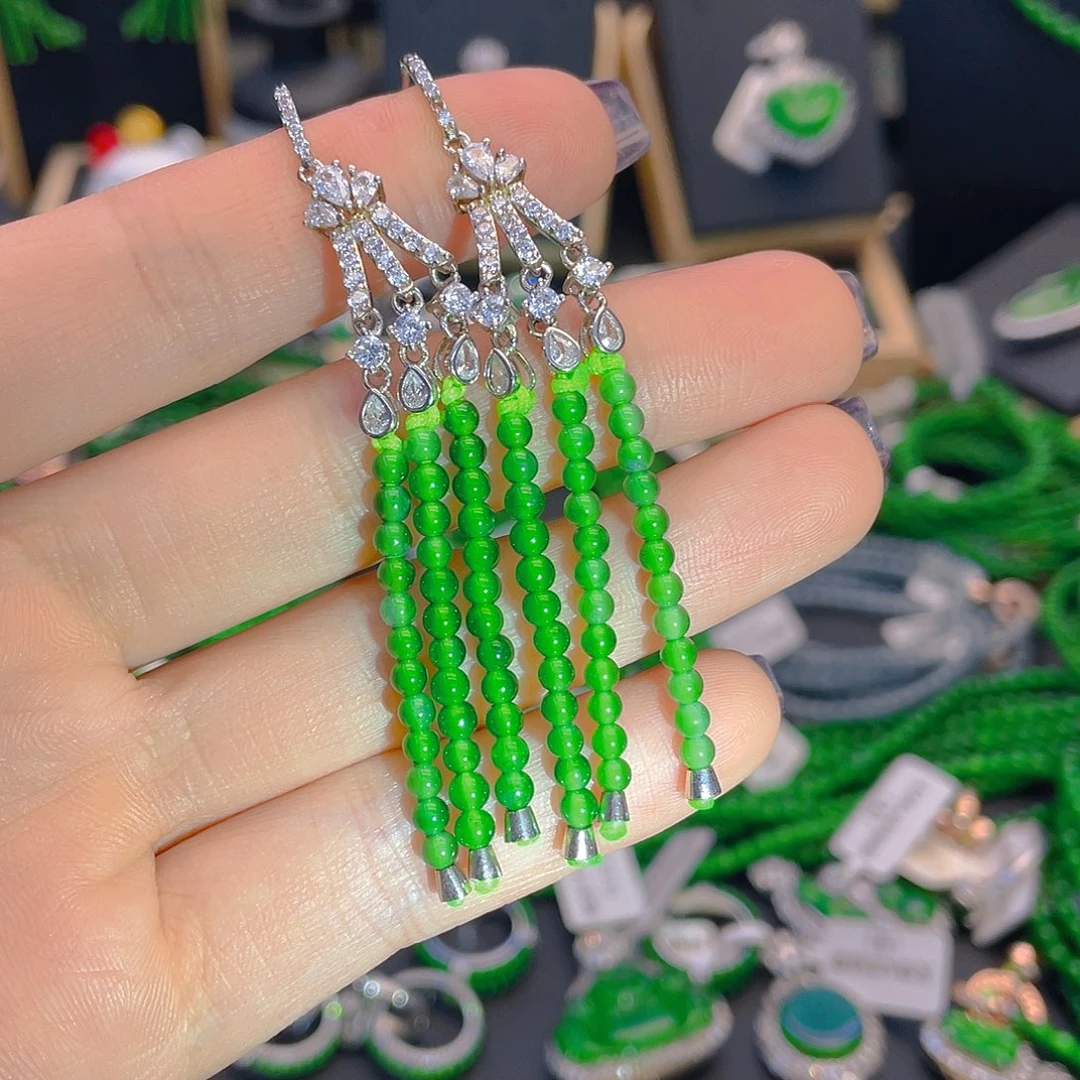 翡翠颈饰未镶嵌耳钩卡3