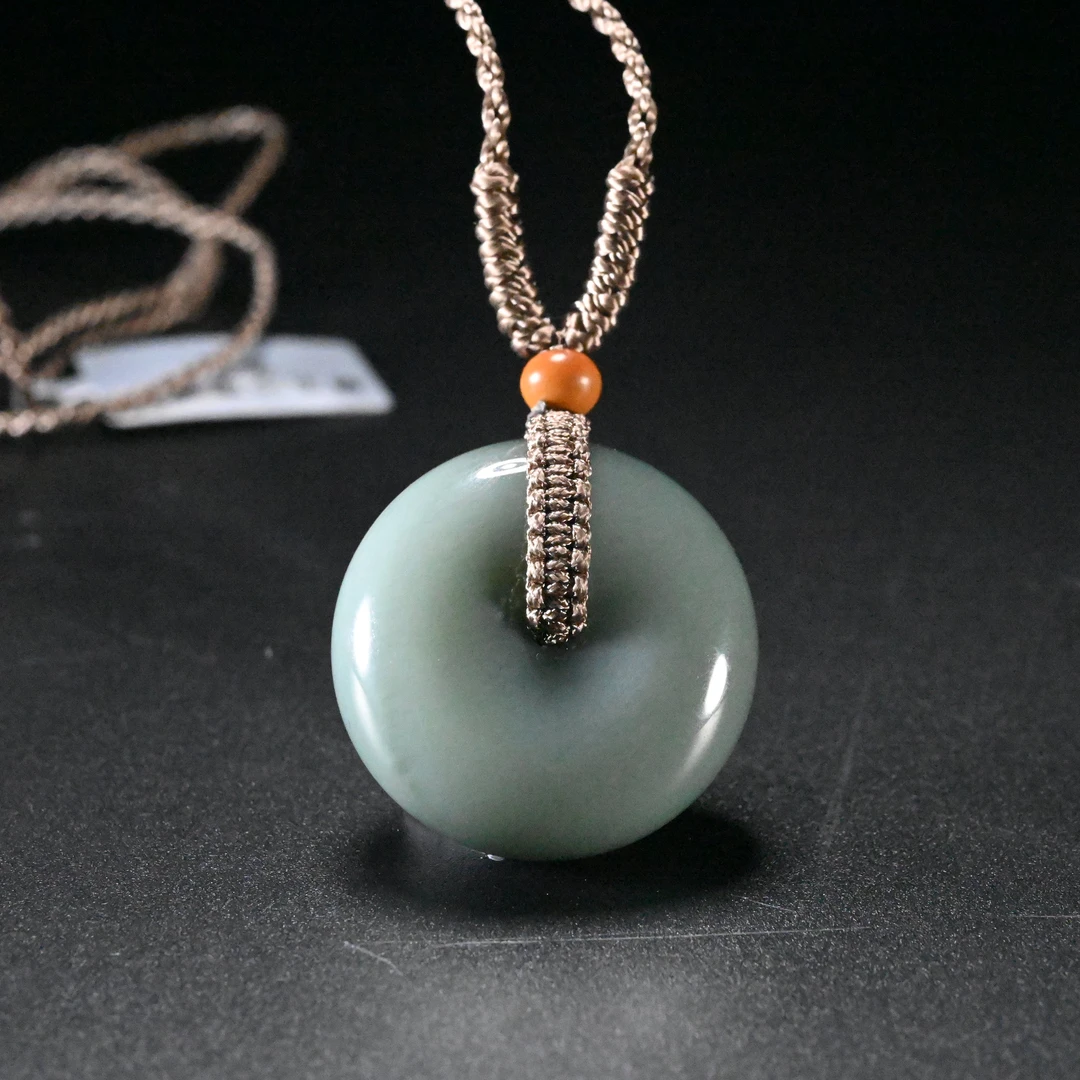 lot8891 和田玉平安扣/保利