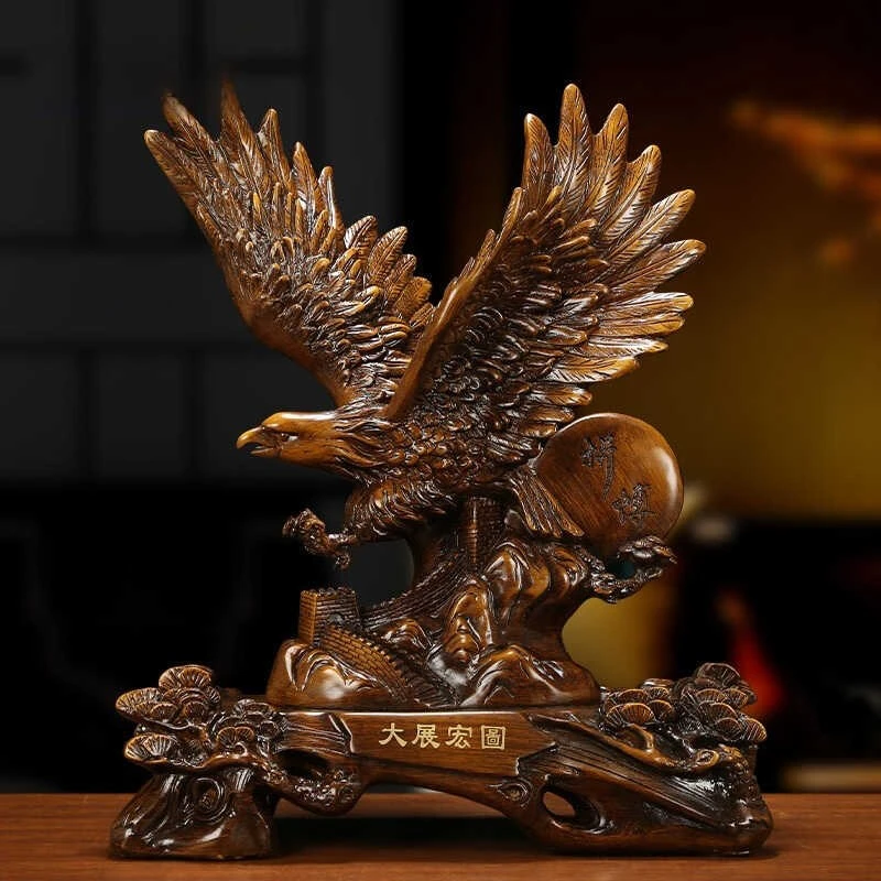 轻奢雄鹰大展宏图桌面摆件 家居客厅 / 书房精致装饰 乔迁贺礼