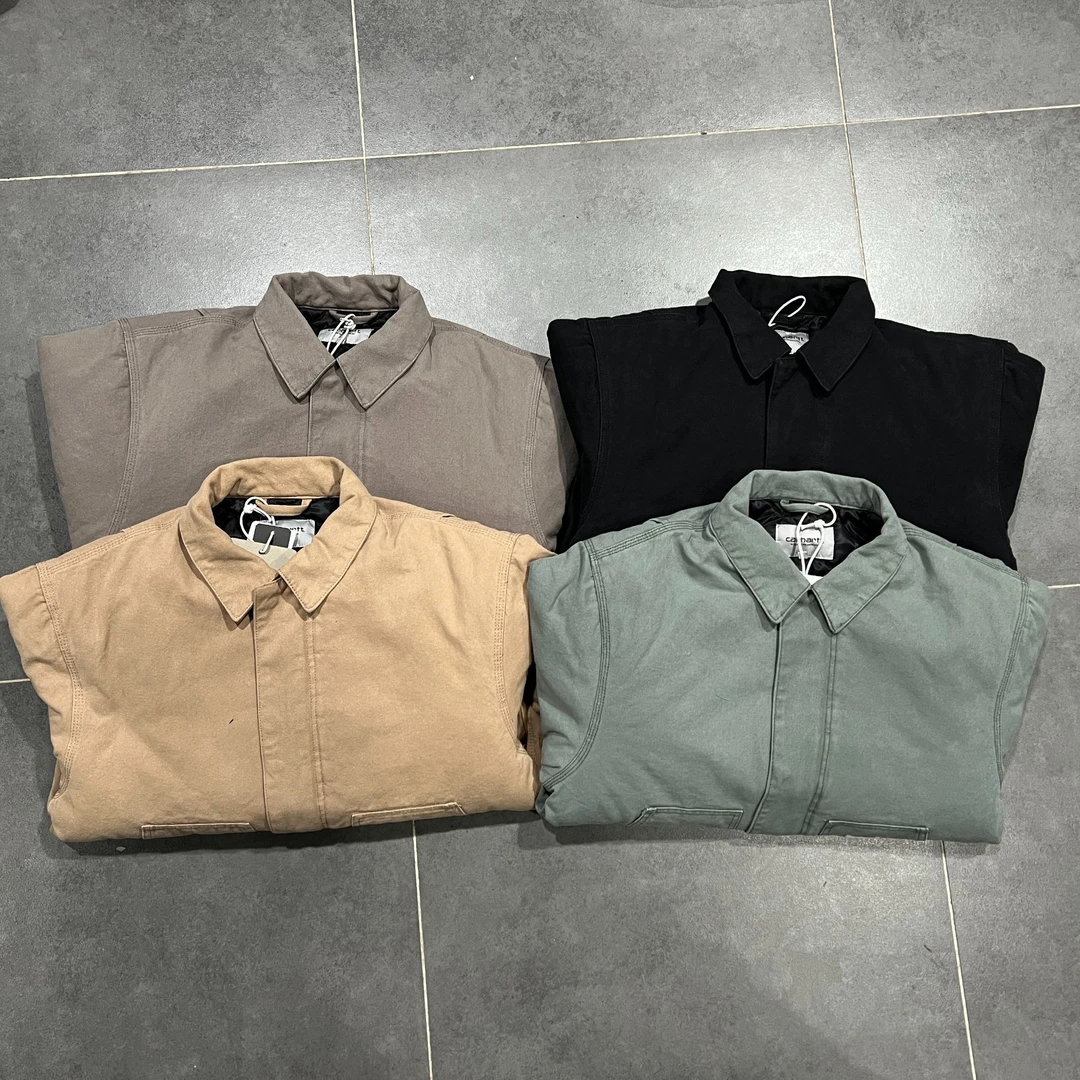 降维打击！正确版本J01风格OG底特律帆布做旧加厚棉服外套翻领夹克