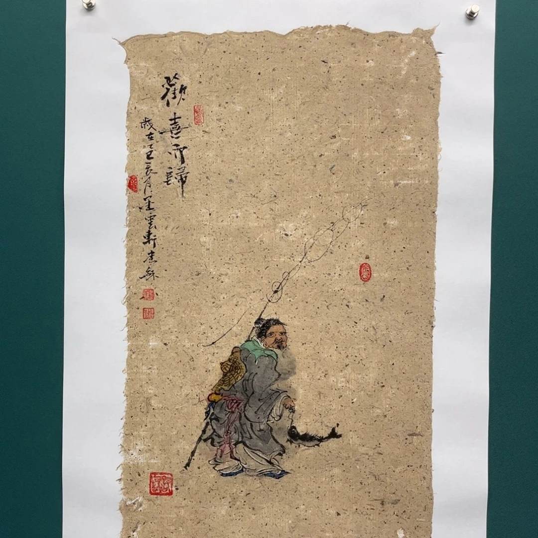 国画艺术家真人手绘