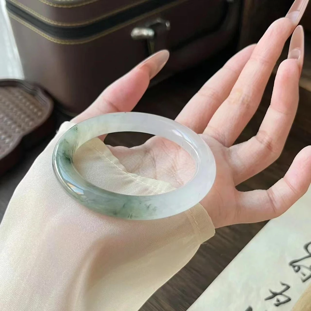 非金属树脂手镯 天山翠手镯半山飘绿灵气气质