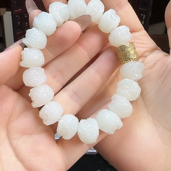 和田玉银S925镶嵌颈饰