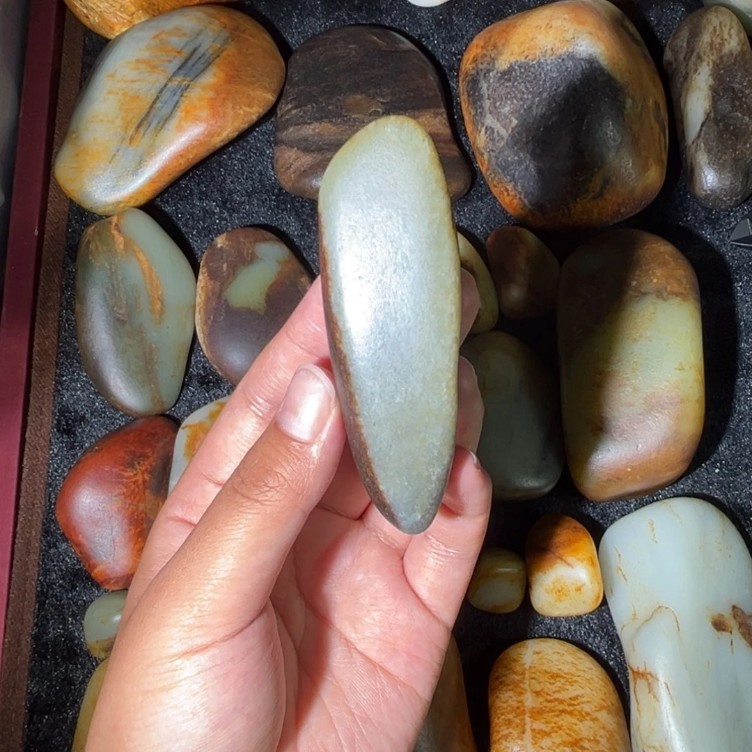 和田玉未镶嵌挂件82.2