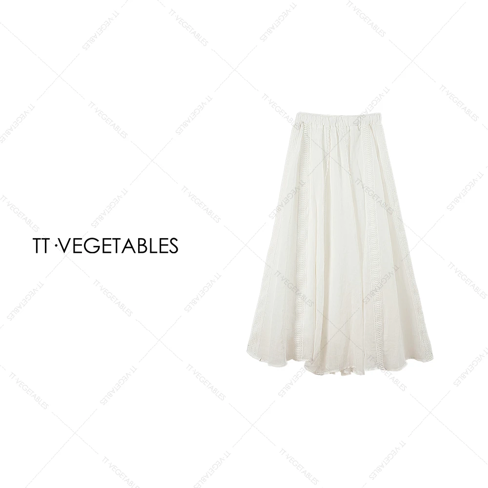 *听琴 春夏新款25款气质简约时尚纯色半裙休闲百搭半身裙511667