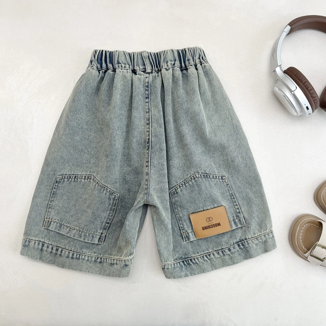 【小蛋壳】【现货】儿童夏季韩版时尚短裤洋气男童潮流牛仔裤DK2515