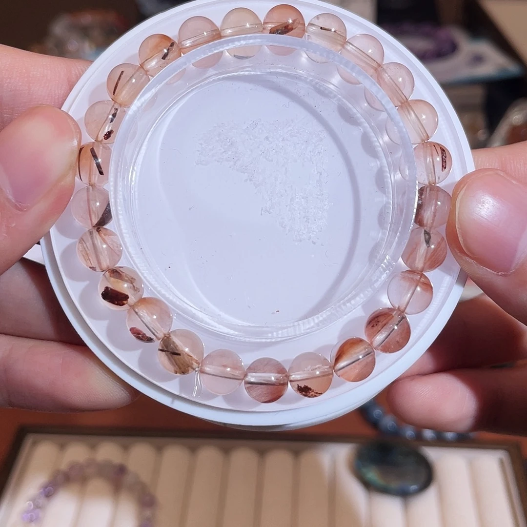 手链水晶未镶嵌红兔毛7.5m