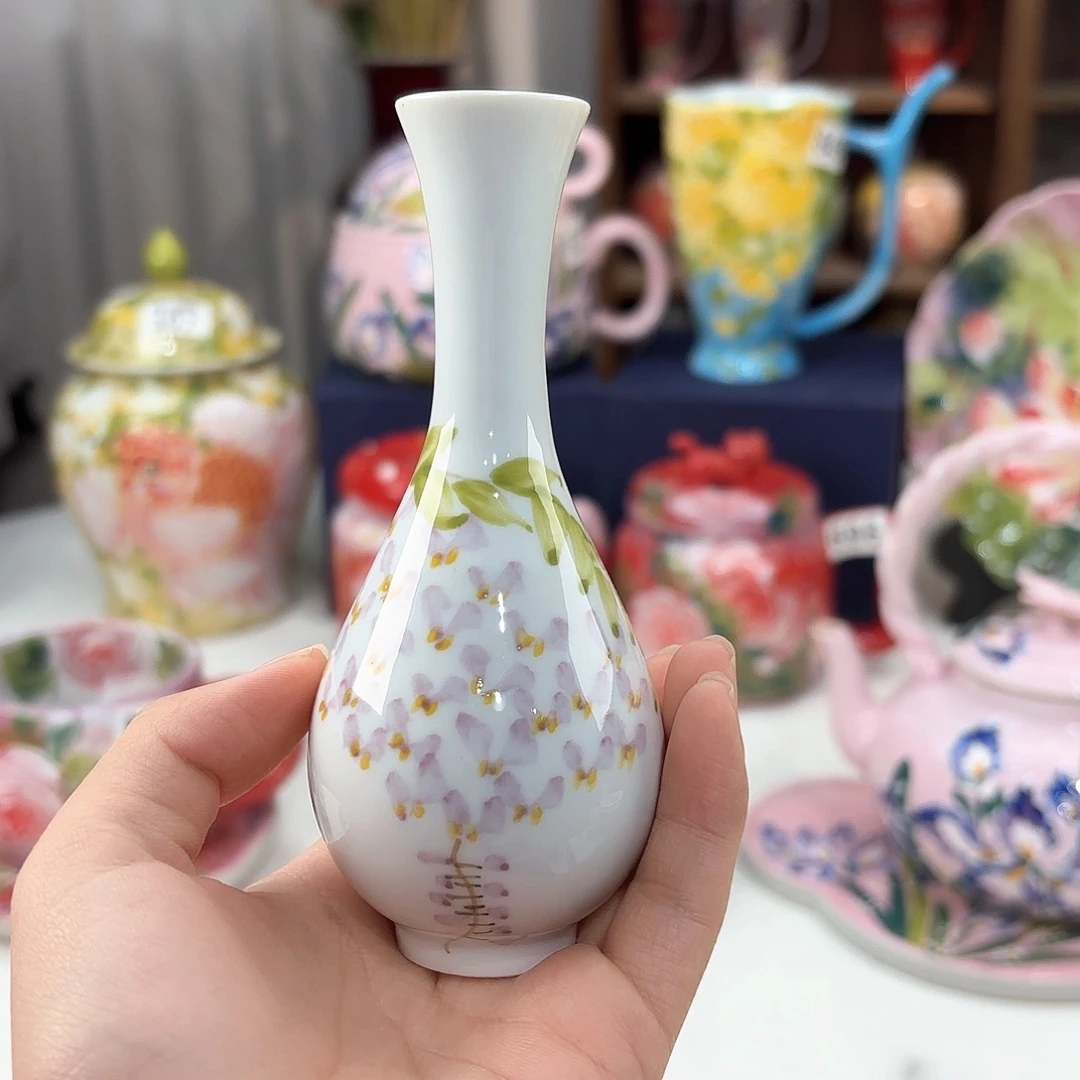 景德镇手绘高温釉下彩陶瓷茶具