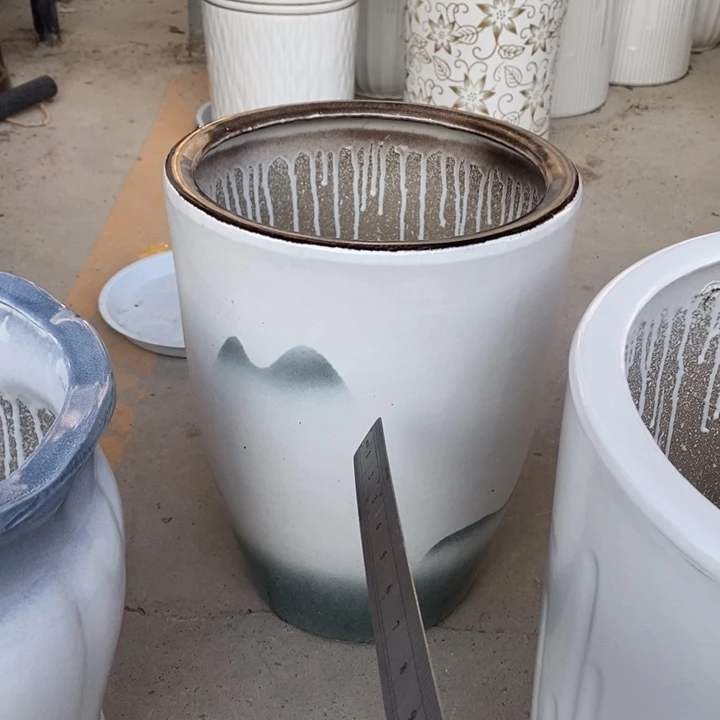 低腰白山水中号口26/36