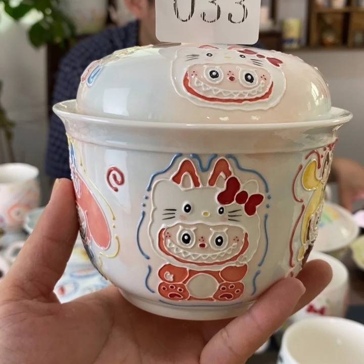 瓷片景德镇釉下彩手绘