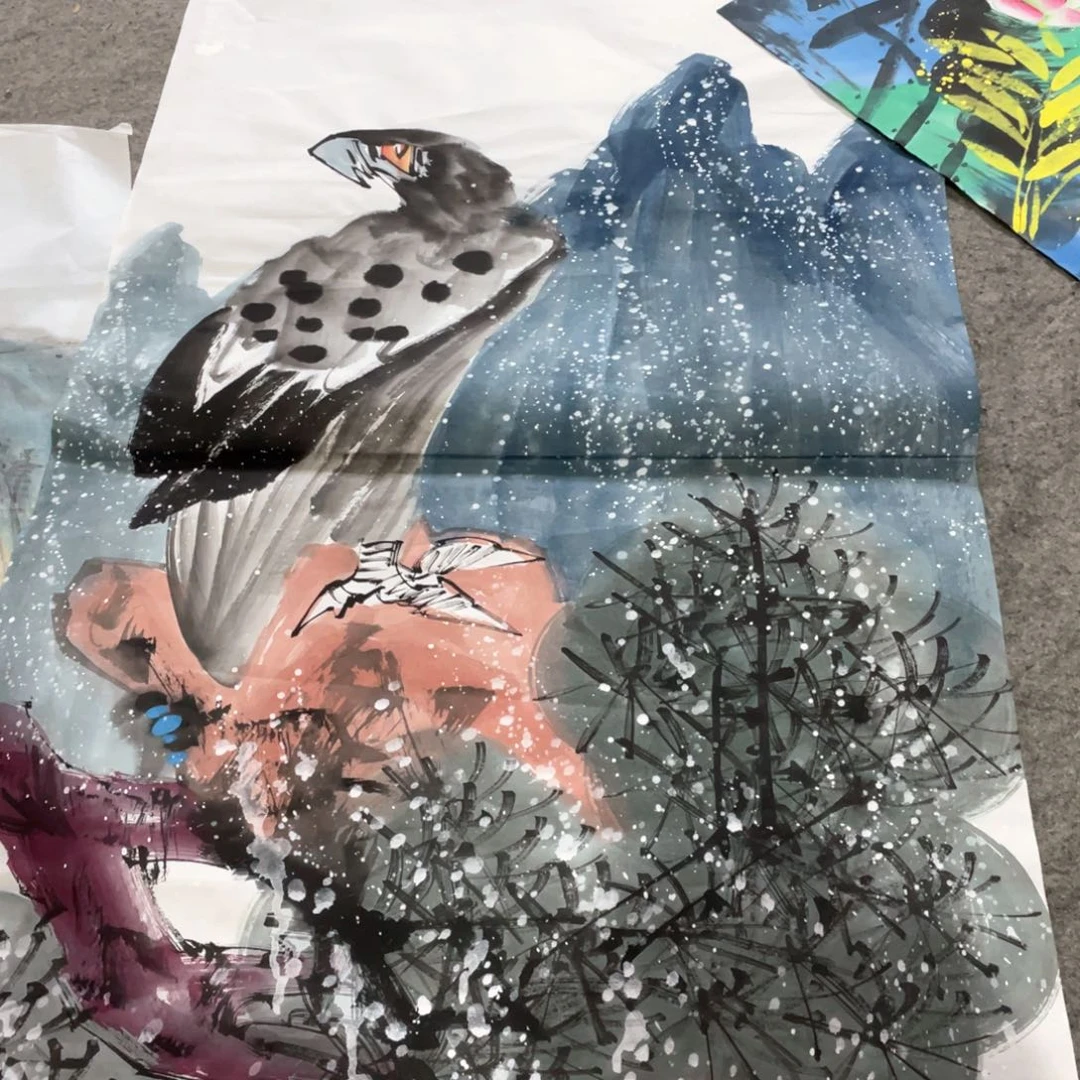 国画国画作品画心一张