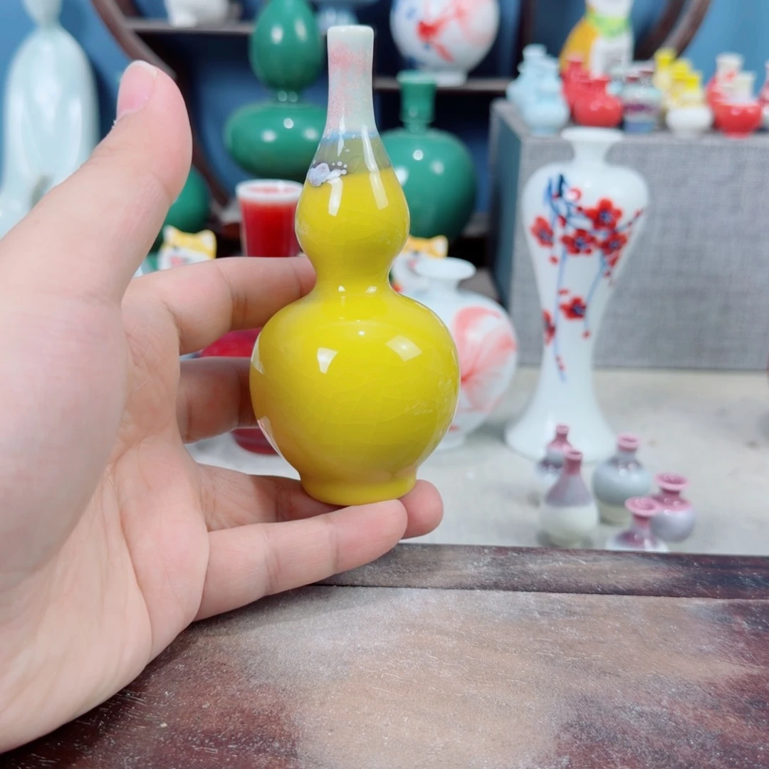 陶瓷手工小花器摆件