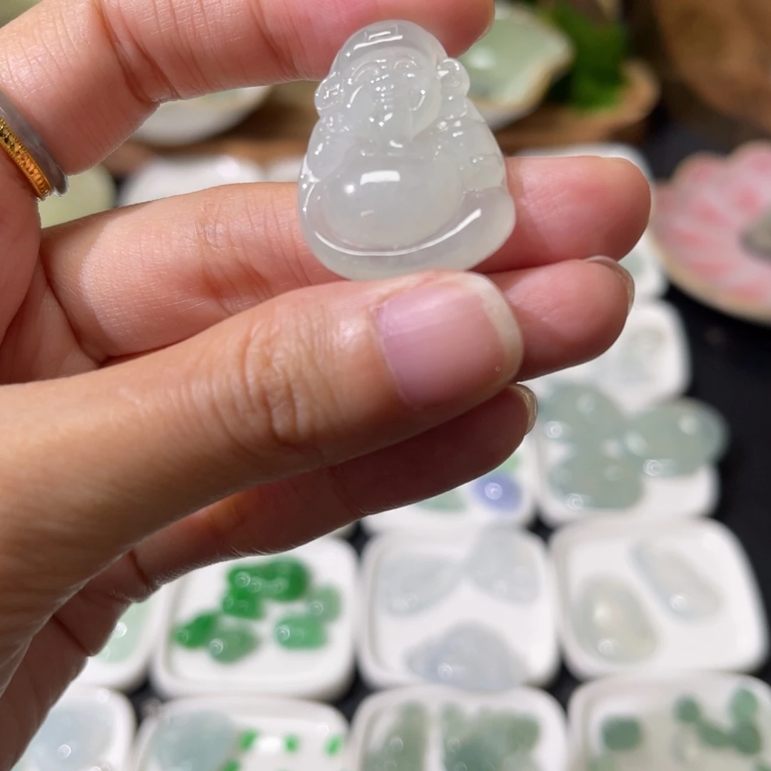 定制翡翠未镶嵌财神