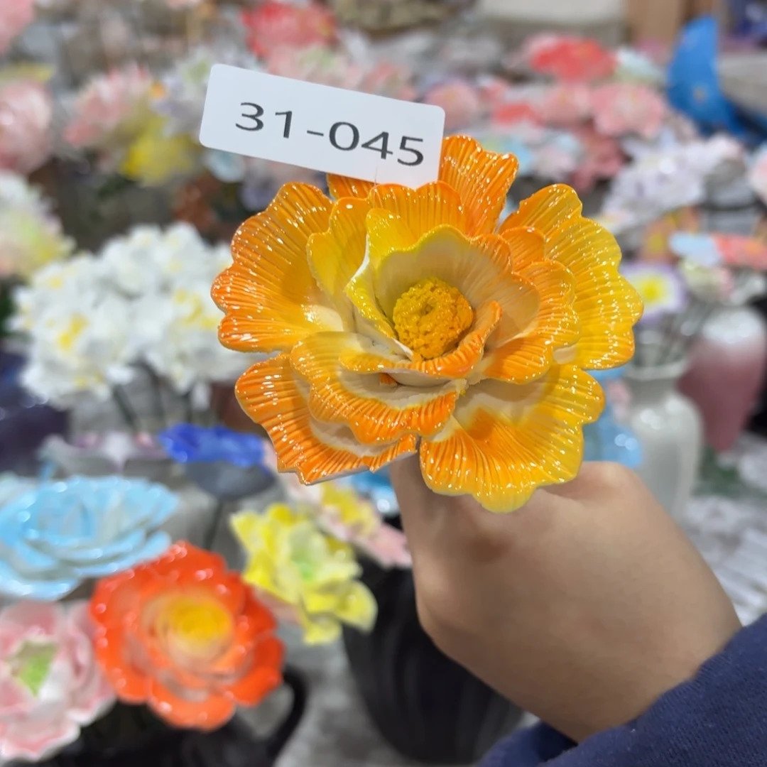 陶瓷花，20元包邮，退款拉黑3145瑕疵